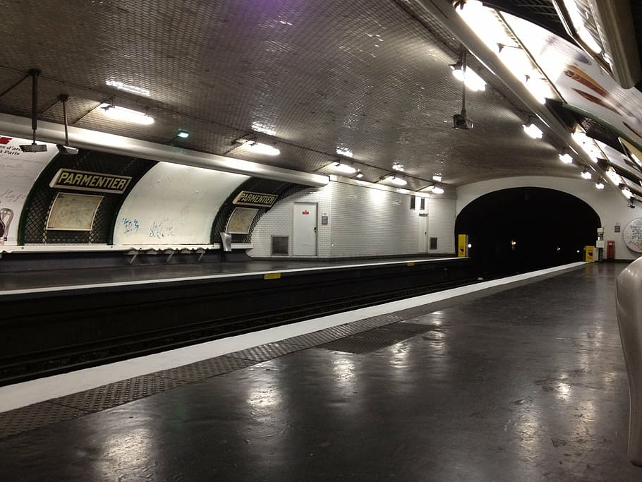 HD wallpaper: metro, paris, station, wharf, parmentier, transportation ...