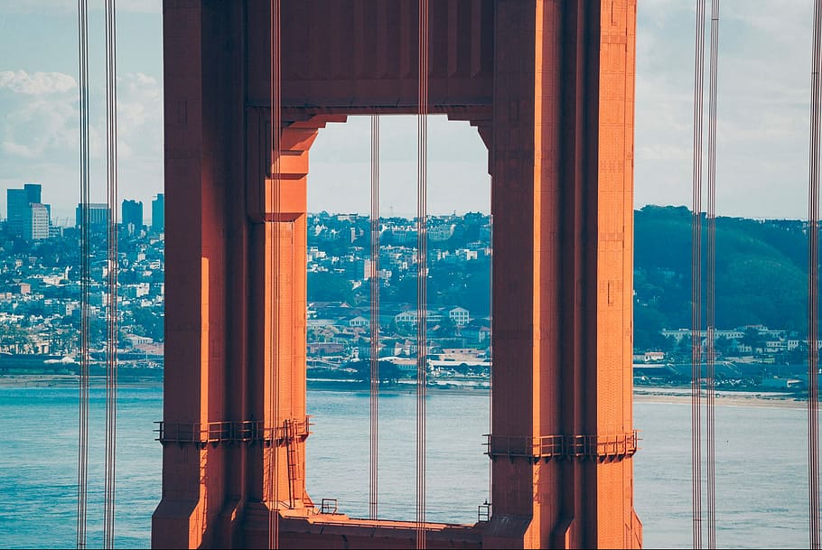 Golden gate ridge, sea, famous Place, architecture, bridge - Man Made Structure HD wallpaper