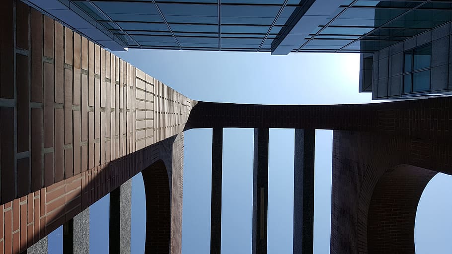 building, sky, blue day, architecture, built structure, building exterior HD wallpaper