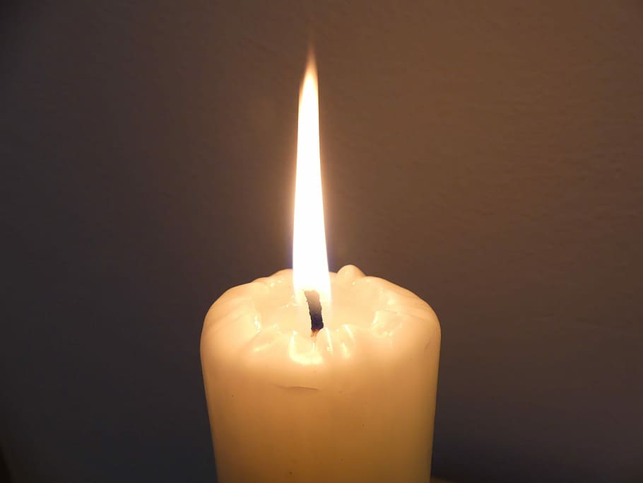 Candle, Flame, Light, Burn, Fire, Wick, dark, wax, romantic HD wallpaper
