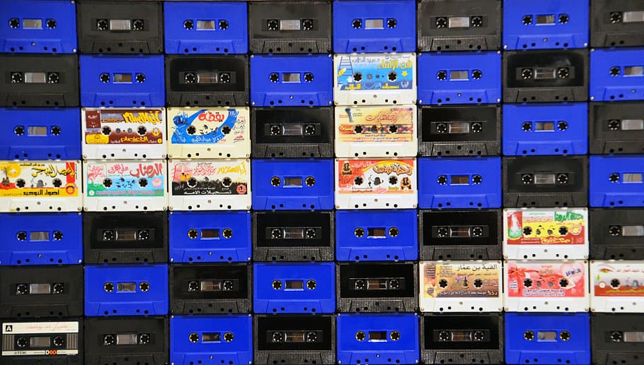 music, music cassettes, analog, vintage, audio cassette, band, HD wallpaper