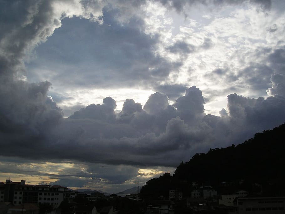 Italy, Clouds, Twilight, Landscape, Sky, cloudiness, panorama HD wallpaper