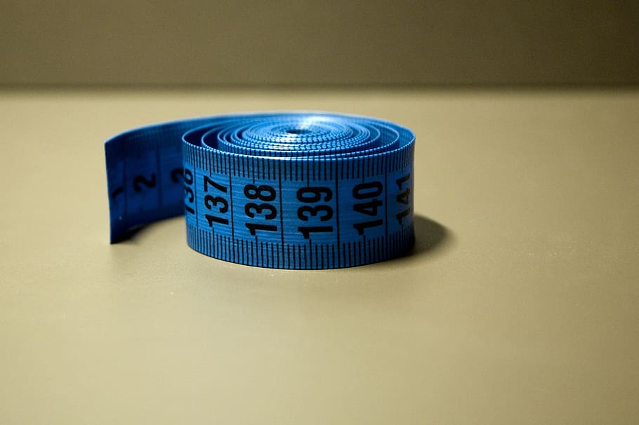 meter, measure, centimeters, gage, blue, sewing accessories HD wallpaper