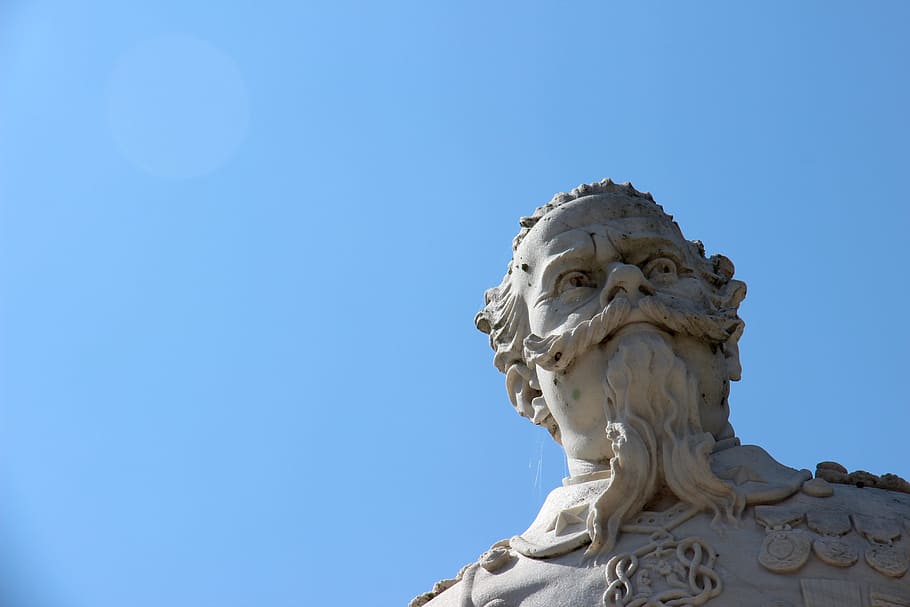Statue, Bust, Head, Figure, Sculpture, stone, art, famous personality HD wallpaper
