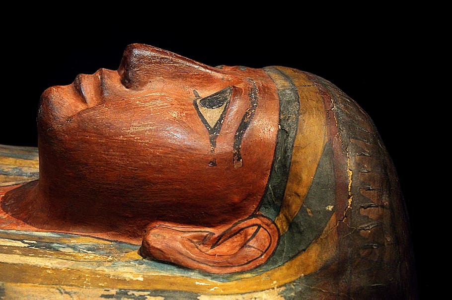 Egyptian artifact, Mummy, Mummification, Coffin, death, dead, HD wallpaper