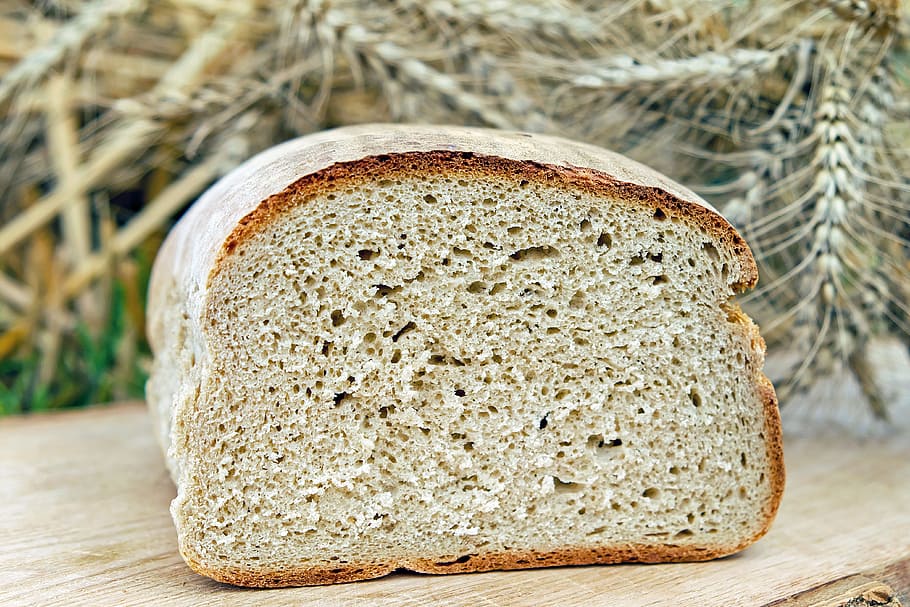 Sliced Loaf Bread, baked goods, bakery, blur, bread crust, close-up HD wallpaper