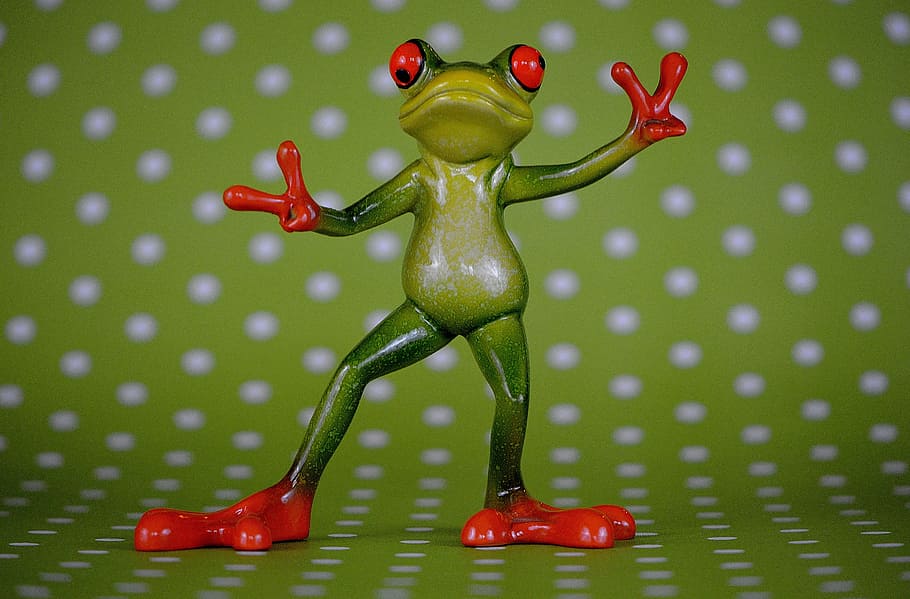 frog, gesture, peace, funny, cute, figure, sweet, cheerful HD wallpaper