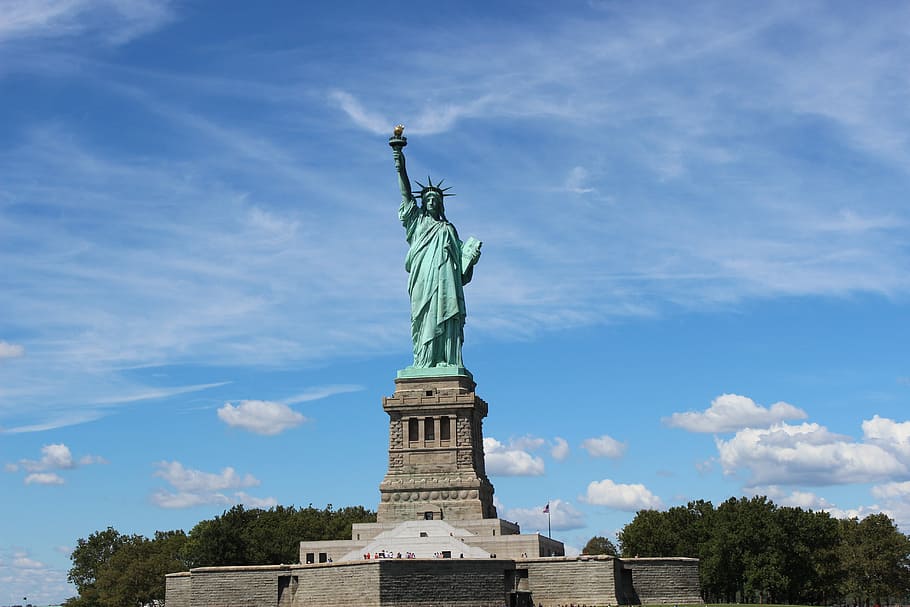 Statue of Liberty, Liberty, New York, Usa, lady liberty, landmark, HD wallpaper