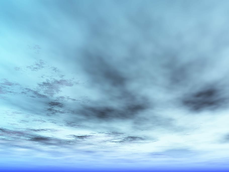 Clouds, Winter, Sky, Blue, Blue Sky, blue sky background, season HD wallpaper