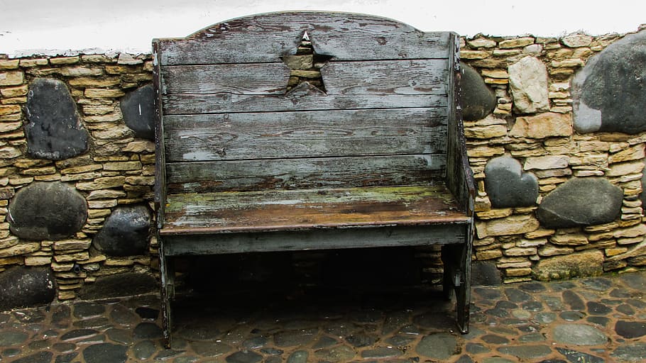 bench, wooden, rustic, old, antique, vintage, architecture HD wallpaper