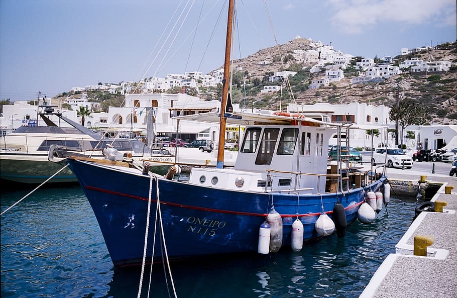 travel, greece, ios, cyclades, mediterranean, island, tourism, HD wallpaper