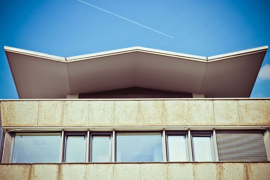 architecture, modern, building, facade, skyscraper, roof, city HD wallpaper