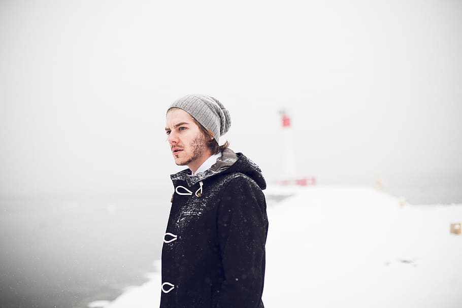 snow, winter, white, cold, weather, ice, people, man, bonnet HD wallpaper