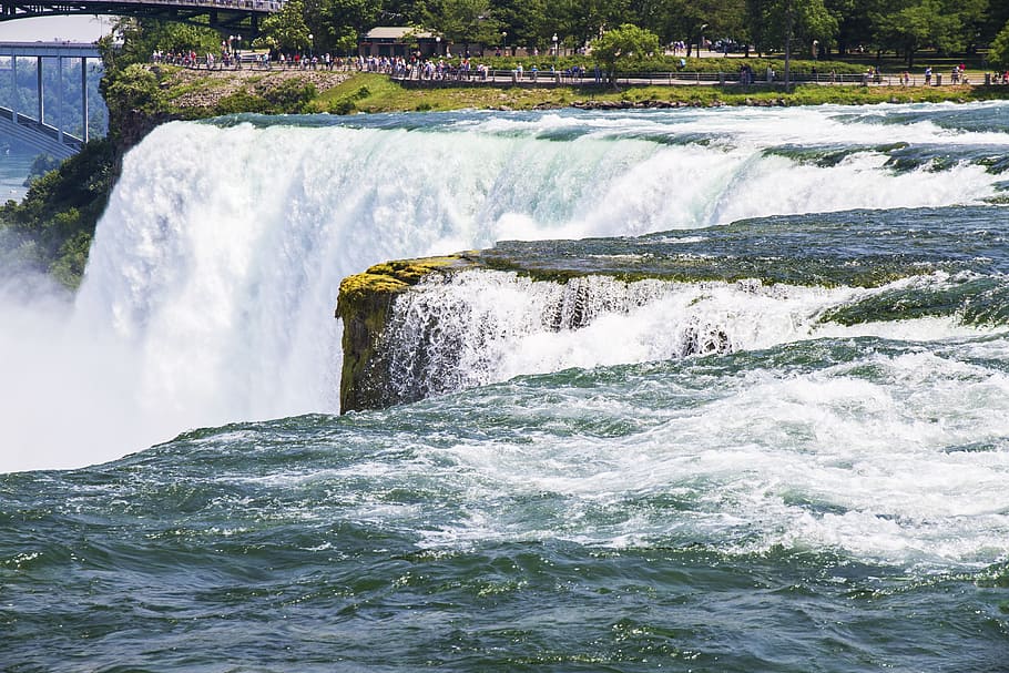 niagara falls, water, canada, river, waterfall, tourism, wonder HD wallpaper