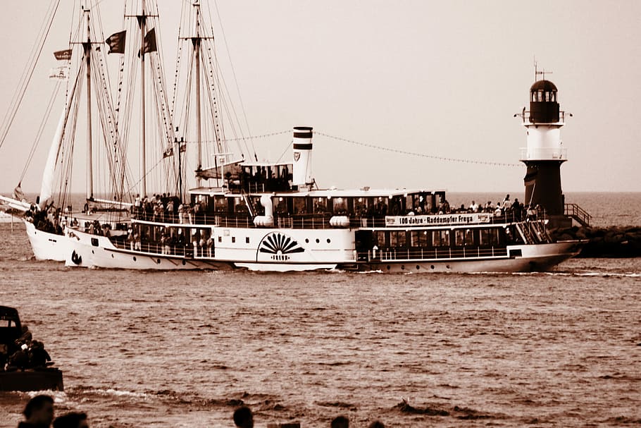 ship, waters, nautical vessel, transportation, mode of transportation HD wallpaper