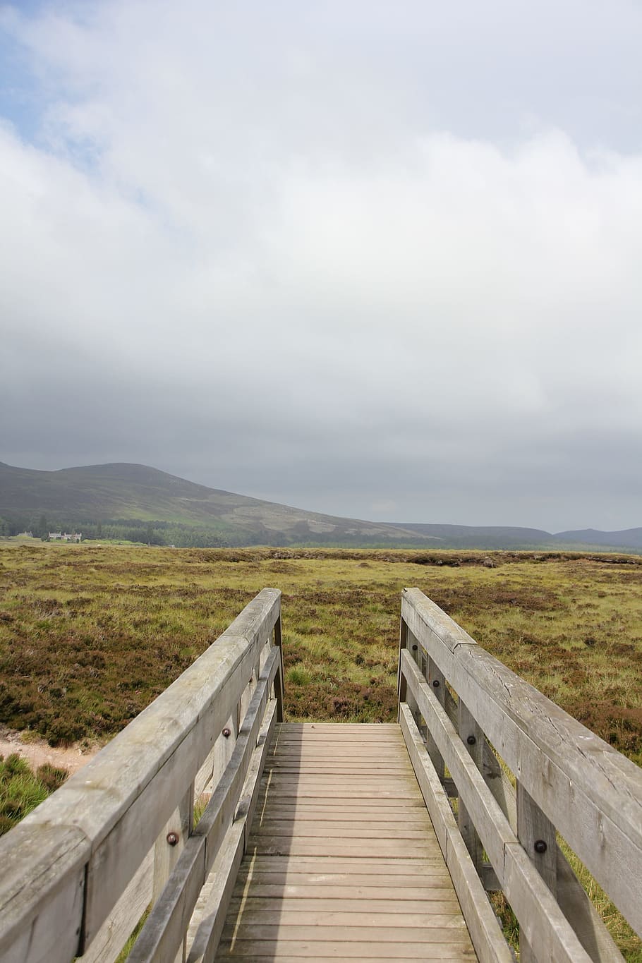 scotland, away, sky, clouds, landscape, hiking, web, bridge HD wallpaper