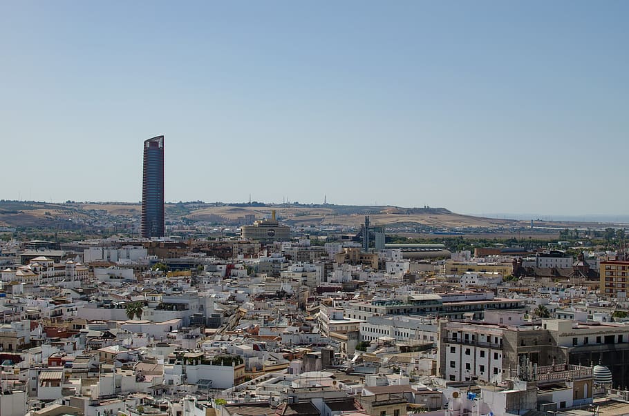 sevilla, views, viewpoint, architecture, seville, city, europe HD wallpaper
