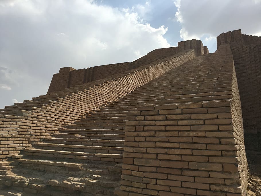 ziggurat, iraq, old, antique, big, building, architecture, civilization