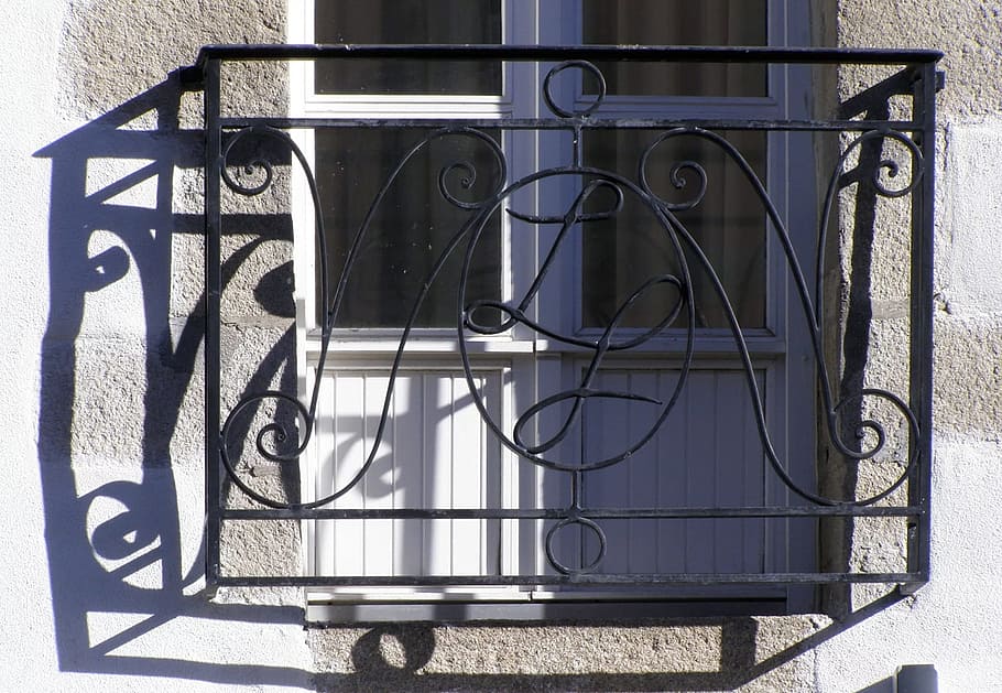 Balcony, Facade, Window, Shops, homes, brittany, sea, holiday HD wallpaper