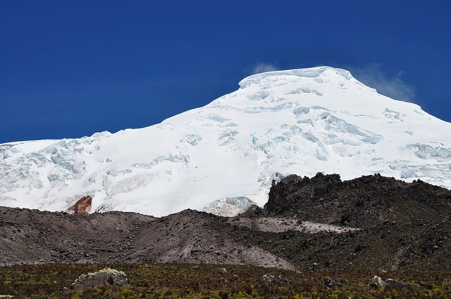 Volcano, Antisana, Nature, Snow, mountain, rock - object, outdoors HD wallpaper