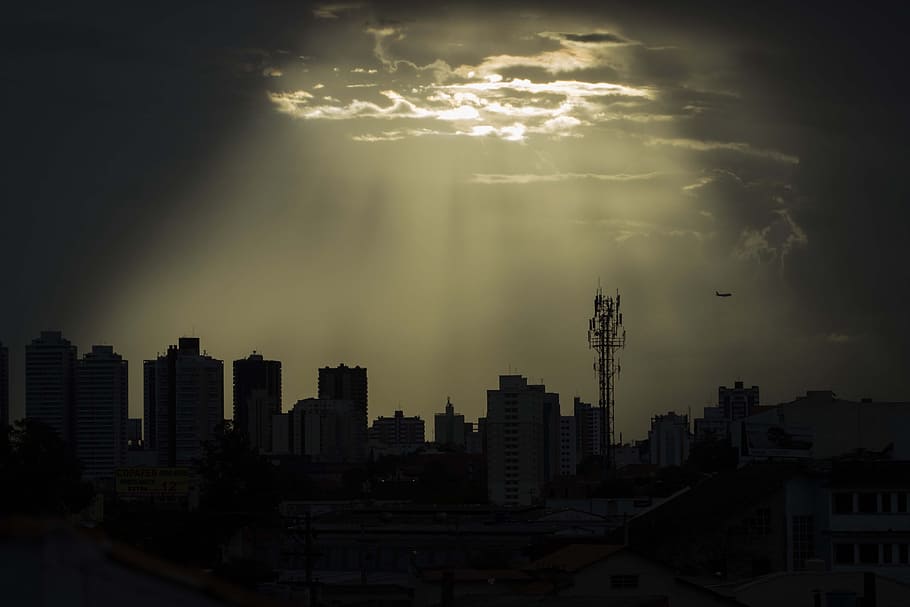 Sol, Light, Sun, City, City, Sun, Beautiful, by sun, sunset HD wallpaper