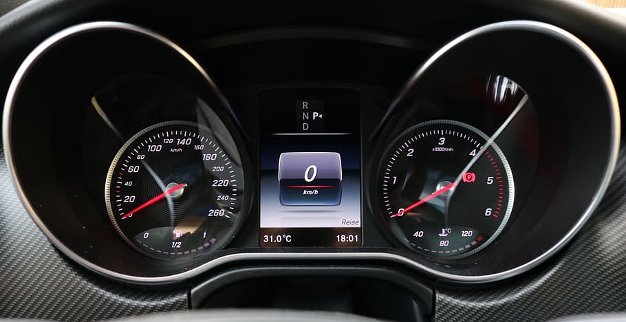 speedometer, ad, vehicle, kilometer display, mileage, auto, HD wallpaper