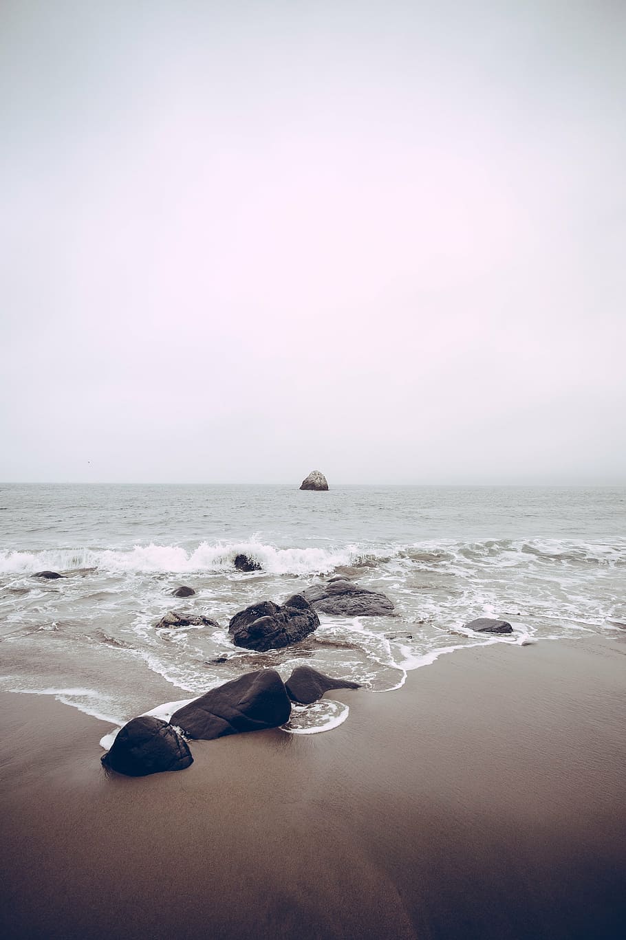 seashore during daytime, panoramic, photography, beach, daytiime HD wallpaper