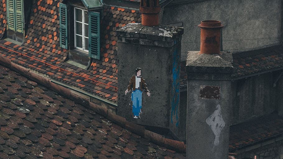 city, man, street, building, abandoned, architecture, bricks HD wallpaper