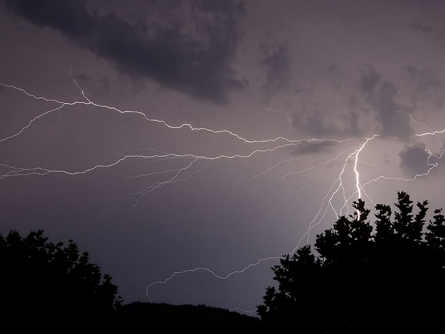 Flash, Summer, Thunderstorm, summer thunderstorm, weather, lightning HD wallpaper
