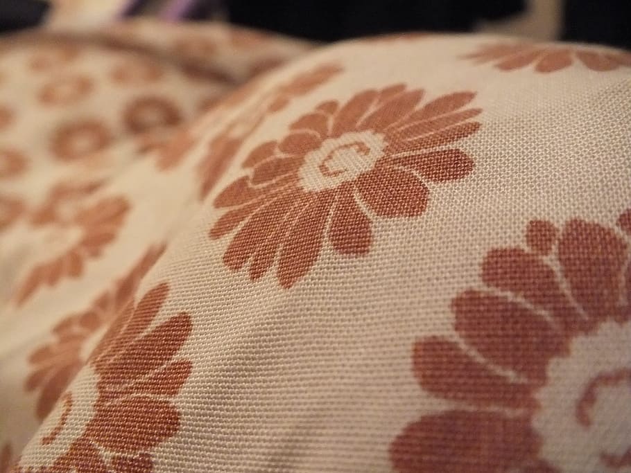 flowers, patterns, material, textile, close-up, floral pattern HD wallpaper