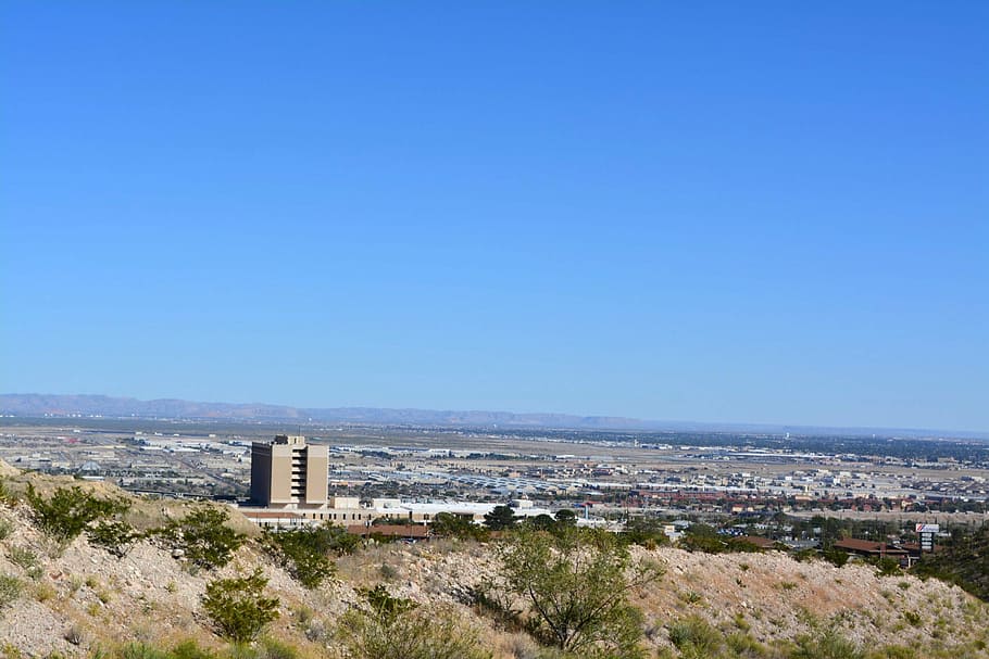 HD wallpaper: View of the landscape of El Paso and the Desert in Texas ...