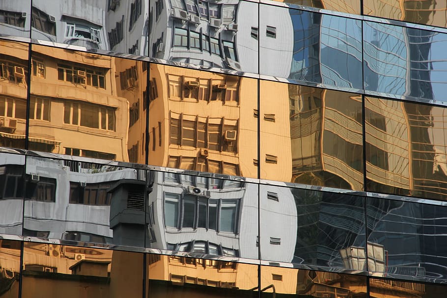 hong kong, building, facade, architecture, urban Scene, built Structure HD wallpaper