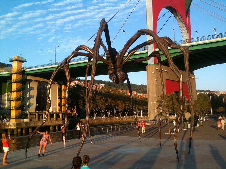 bilbao, monuments, museums, spider, architecture, built structure HD wallpaper
