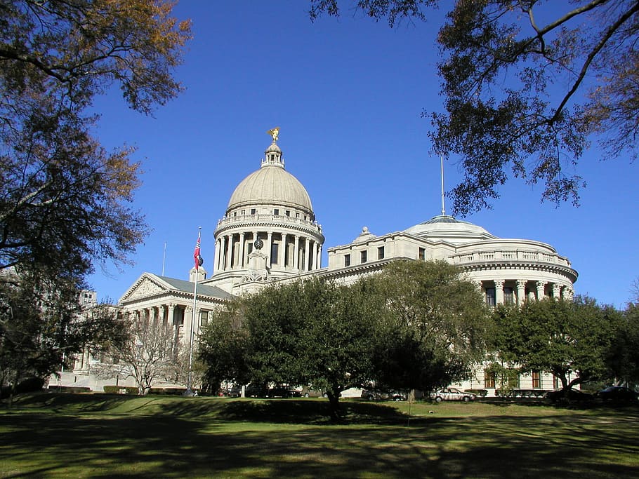 Mississippi State Capital in Jackson, building, photos, public domain HD wallpaper