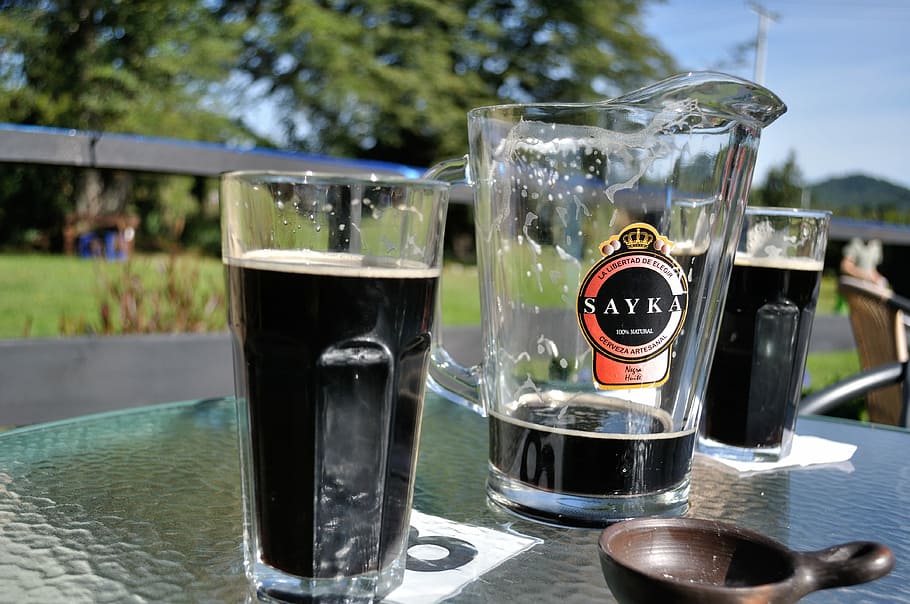 Beer, Drink, Alcohol, Dark, water, drinking glass, no people HD wallpaper