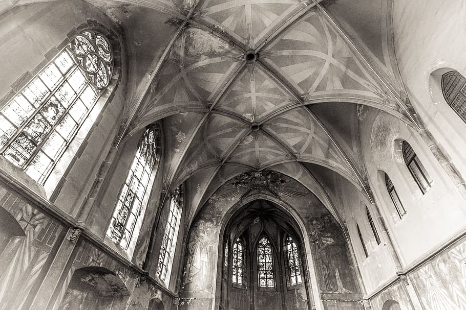 church, chapel, inside, architecture, old building, historically HD wallpaper