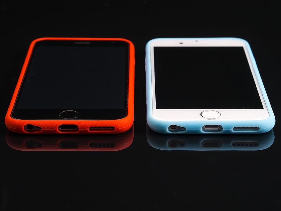 two iPhones, ios, new, mobile, gadget, pad, smartphone, time HD wallpaper