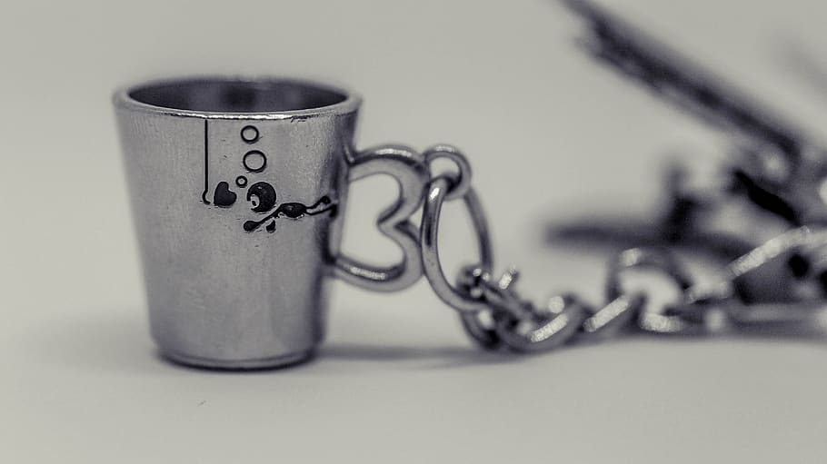 cup, love, chain, close-up, indoors, no people, mug, selective focus HD wallpaper