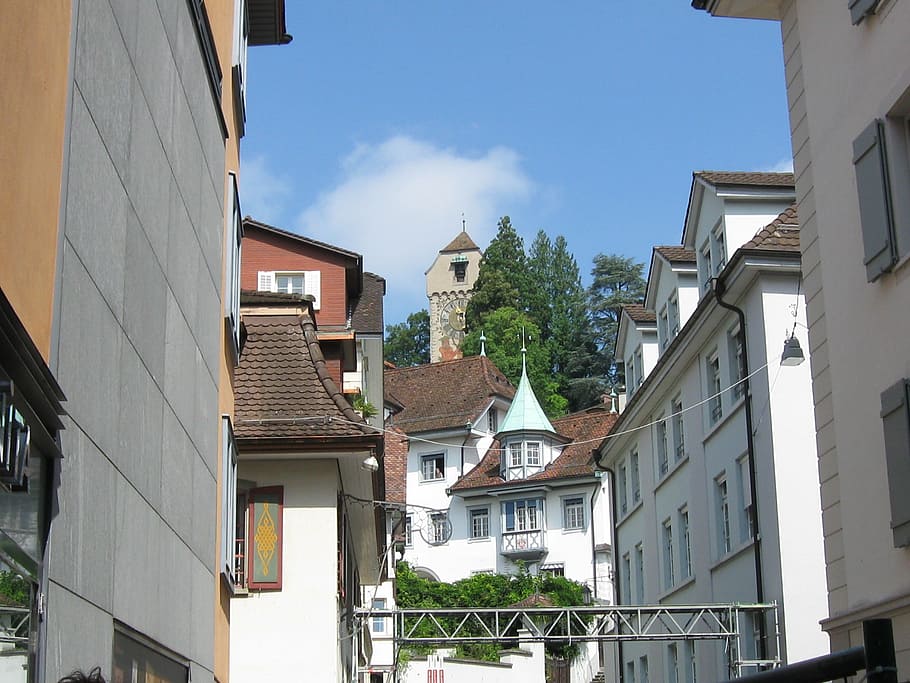 clock tower, lucerne, switzerland, swiss, village, architecture HD wallpaper