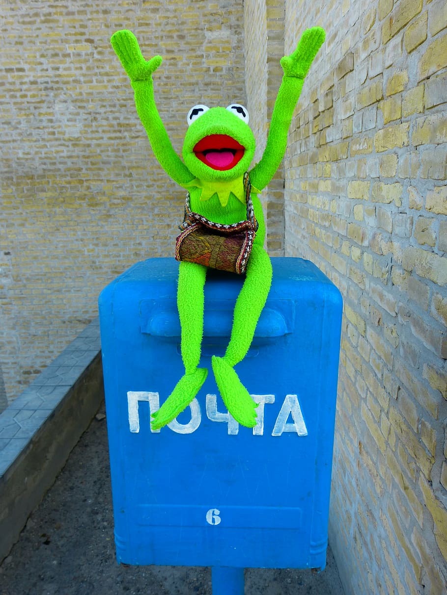 post, letter boxes, mailbox, throw a, postcard, kermit, frog HD wallpaper