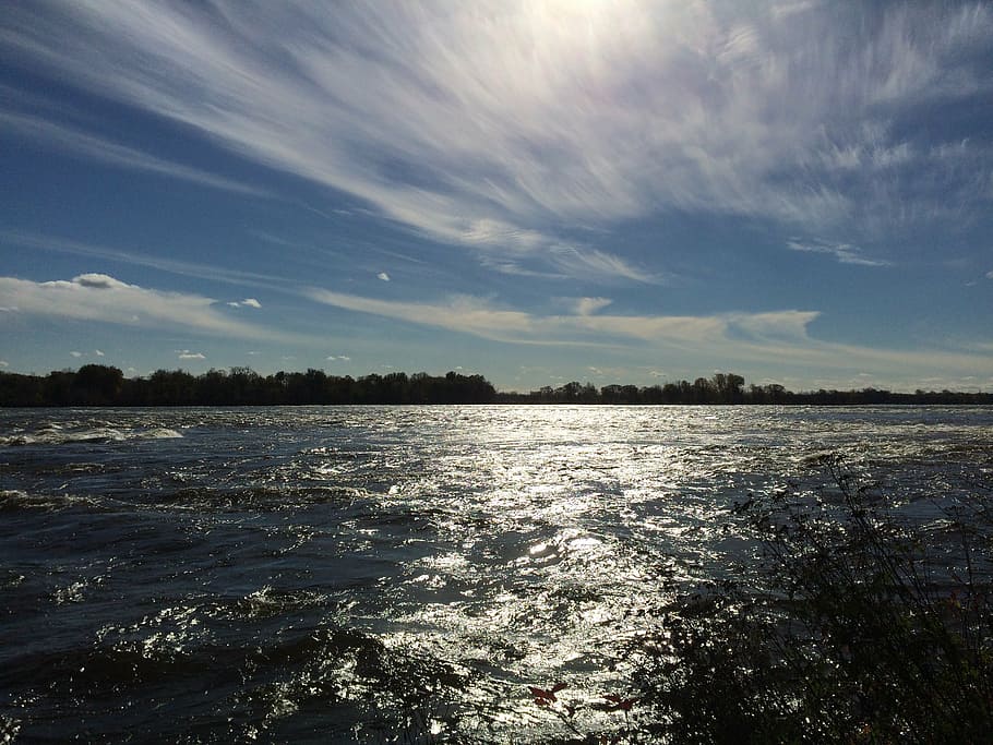 montreal, rapids, autumn, sky, water, cloud - sky, nature, scenics - nature HD wallpaper