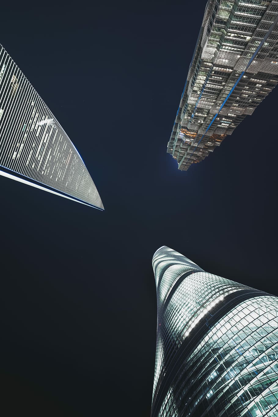 Vortex, untitled, architectural, looking up, curve, tower, long exposure HD wallpaper
