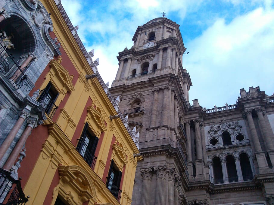 Church, Architecture, Cathedral, Facade, spain, building exterior HD wallpaper