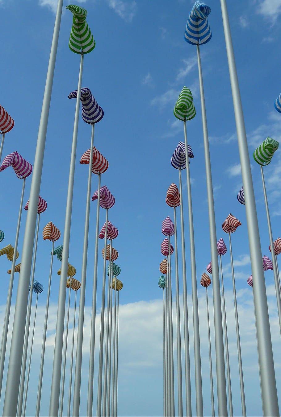 Flagpole, Masts, Hoist, sky, rod, wind shear, blow, flutter HD wallpaper
