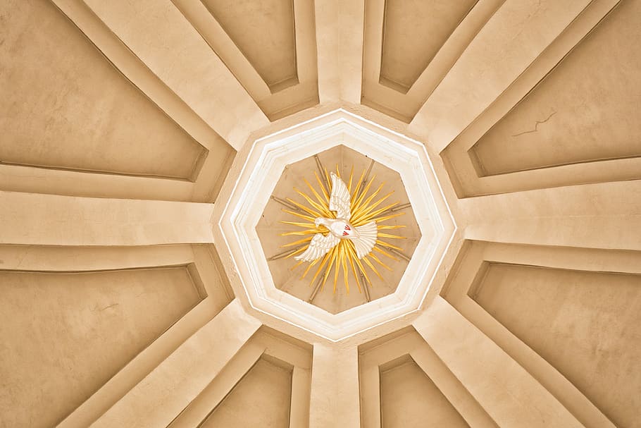 brown concrete dome building, harmony, silent, rest, gold, yellow