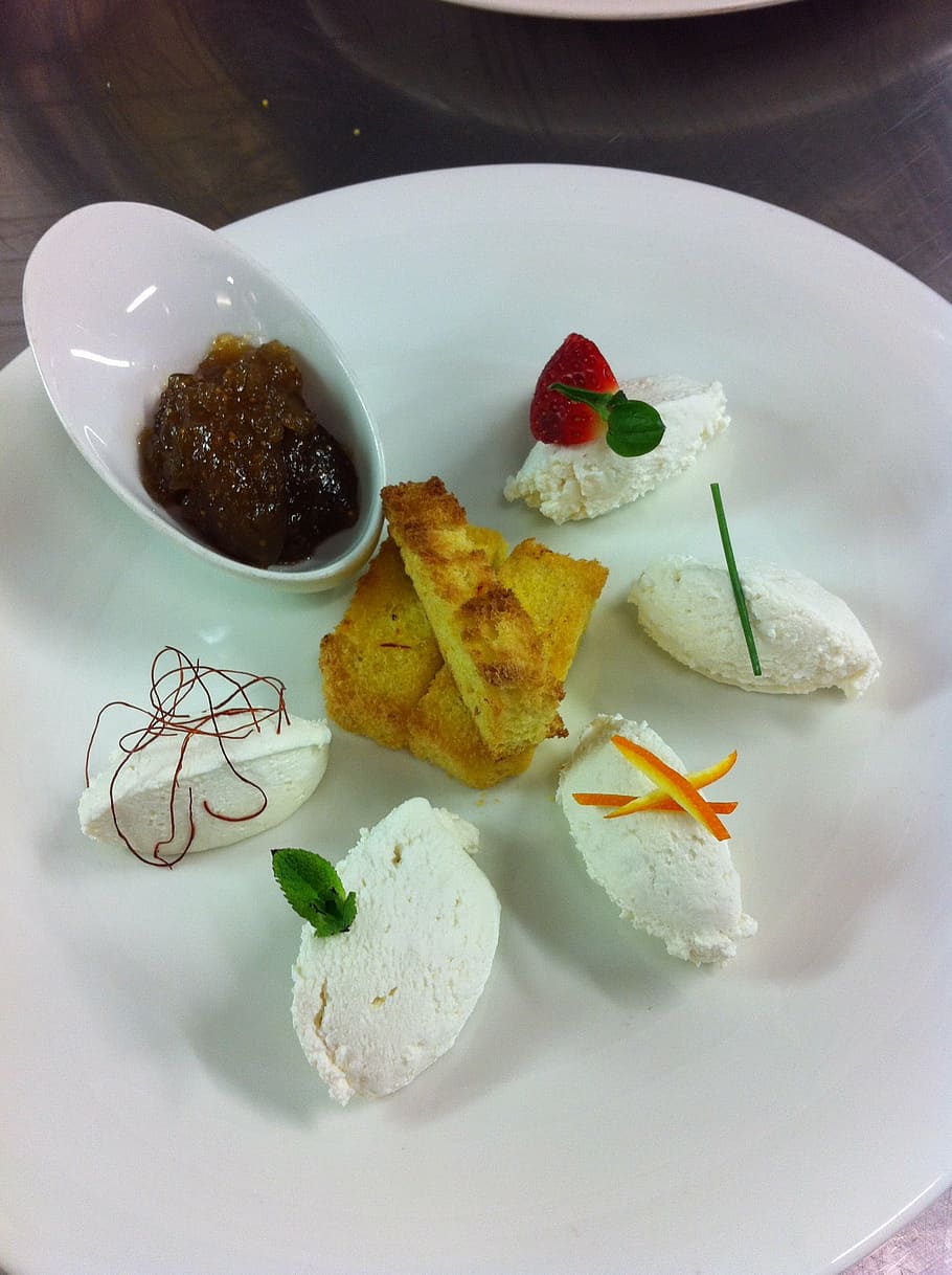 dish, ricotta, gourmet, starter, eating out, sweet, food and drink HD wallpaper