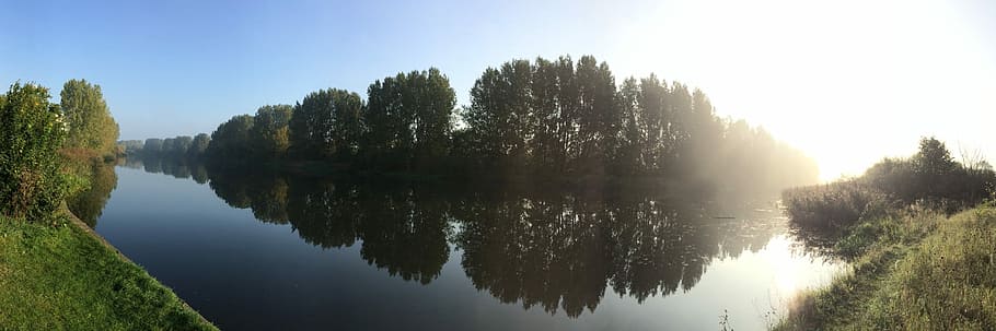 River, Water, Calm, Pond, Reflection, nature, landscape, beautiful HD wallpaper