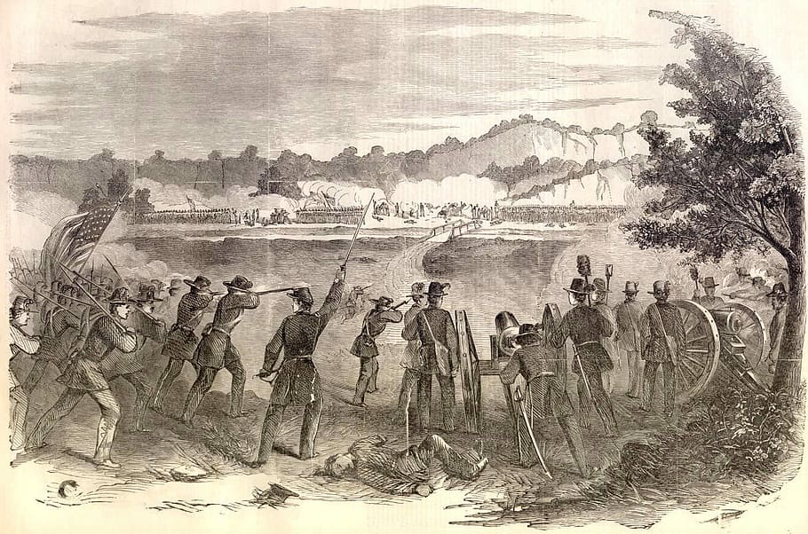 Battle of Carthage in 1861, American Civil War, public domain