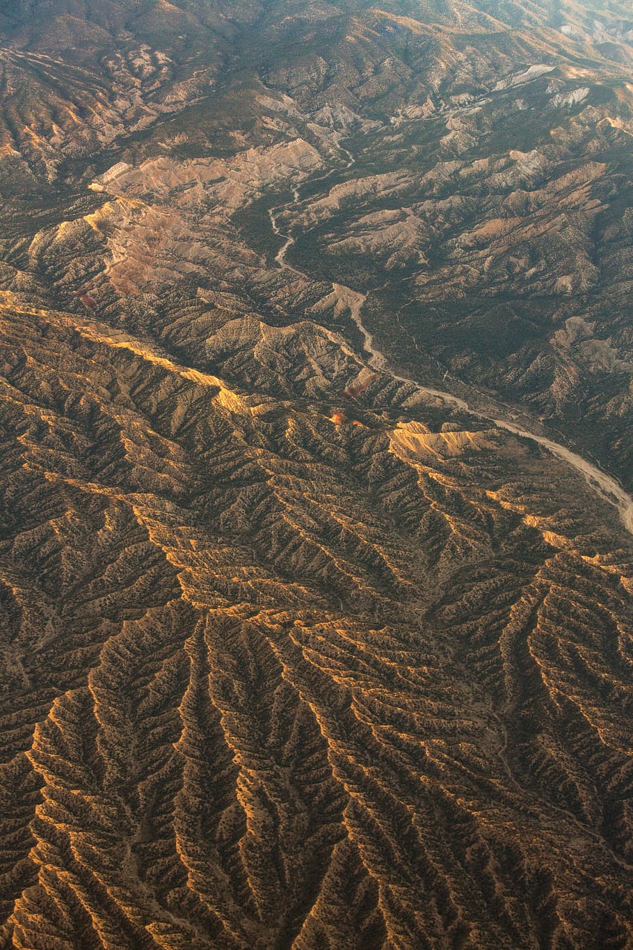 aerial photography of mountains, landscape, mountain range, texture HD wallpaper