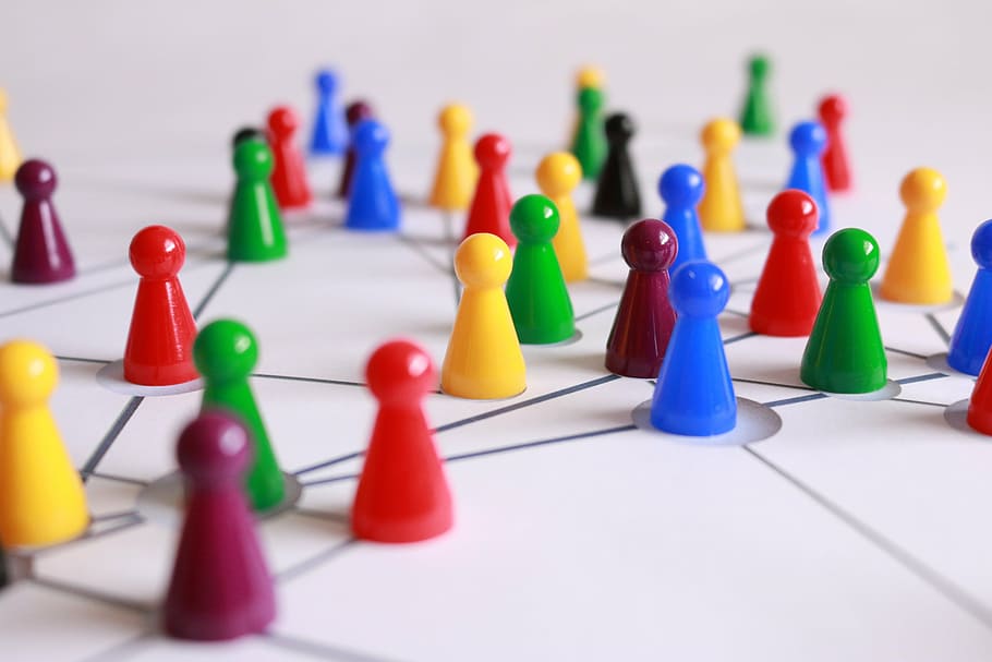 assorted-color ecor, play stone, network, networked, interactive HD wallpaper